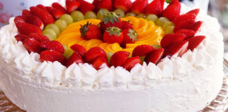 фруктово-творожный торт
